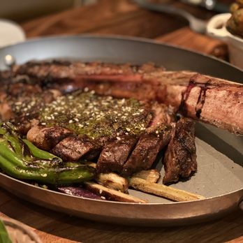 Mara - Well cooked Tomahawk .. pricey, but why not .. it's my birthday!!! - Mediterranean Near Me - Honolulu, Hawaii