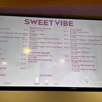 Sweet Vibe - Menu April 2026 - Desserts Near Me - San Diego, California Sweet Vibe - Menu April 2026 - Desserts Near Me - San Diego, California