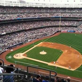 Yankee Stadium - Section 414, row 6, "Obstructed View Seats".  Still saved $20 each seat! - Stadiums & Arenas Near Me - Bronx, New York