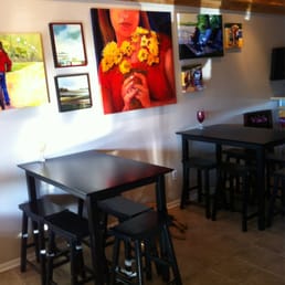 Inside at the Wine Bar in Arnolds Park, IA Inside at the Wine Bar in Arnolds Park, IA