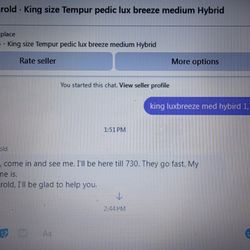 Mattress Discount House - This is where i ask him if its 1, 799 and this is his reply . YES.......        SORRY FOR THE PIC ITS THE REAL DEAL .