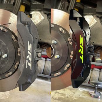 Miracle Wheels - Before and after painted calipers - Wheel & Rim Repair Near Me