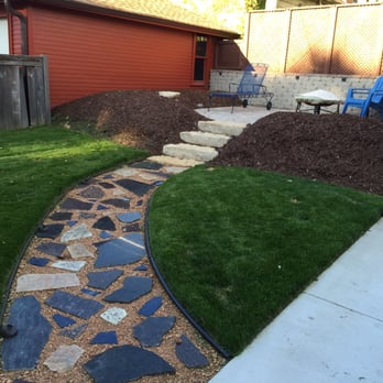 Rescue My Landscape - a stone path in a backyard - Landscaping Near Me Rescue My Landscape - a stone path in a backyard - Landscaping Near Me