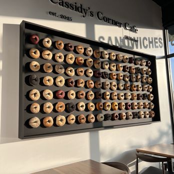 Cassidy´s Corner - Bagel wall - Breakfast & Brunch Near Me - Whittier, California Cassidy´s Corner - Bagel wall - Breakfast & Brunch Near Me - Whittier, California