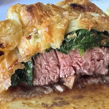 Ladera Grill - Wellington cooked perfectly at medium rare - American Near Me - Morgan Hill, California
