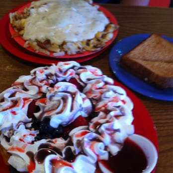 Waffles N More - The Heap and Fruity Waffle. Both delicious! - Breakfast & Brunch Near Me - Lewiston, Idaho Waffles N More - The Heap and Fruity Waffle. Both delicious! - Breakfast & Brunch Near Me - Lewiston, Idaho
