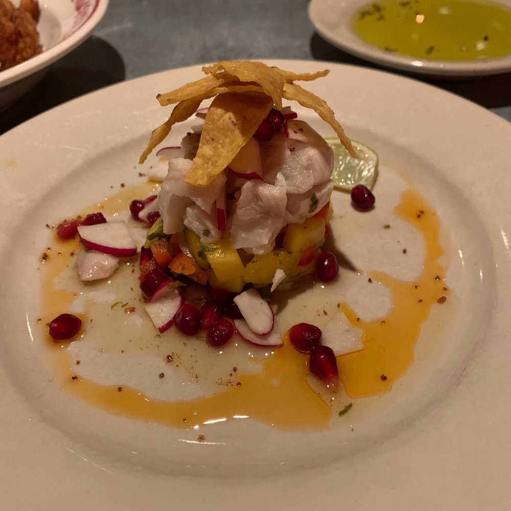 The Red Dory - Fluke ceviche - New American Near Me - Tiverton, Rhode Island The Red Dory - Fluke ceviche - New American Near Me - Tiverton, Rhode Island