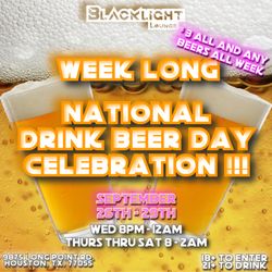 Blacklight Lounge - National Drink Beer Week