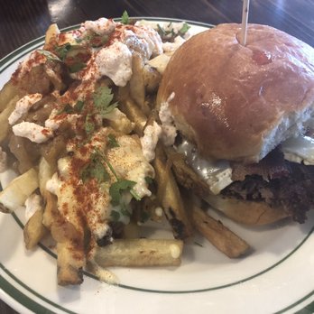 Grind Burger Kitchen - B&B burger with disco fries- our favorite! - Burgers Near Me - Louisville, Kentucky