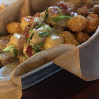 X Vault Pub & Provisions - Bacon beer cheese tots, very good! - Pubs Near Me - South Paris, Maine X Vault Pub & Provisions - Bacon beer cheese tots, very good! - Pubs Near Me - South Paris, Maine