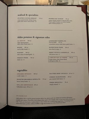 Menu photo 4 Ruth's Chris Steak House Boise, ID