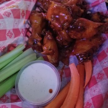 McKenzie's Midtown Tavern - Spicy wings with celery and carrots with your options of ranch etc... - Sports Bars Near Me - Phoenix, Arizona McKenzie's Midtown Tavern - Spicy wings with celery and carrots with your options of ranch etc... - Sports Bars Near Me - Phoenix, Arizona