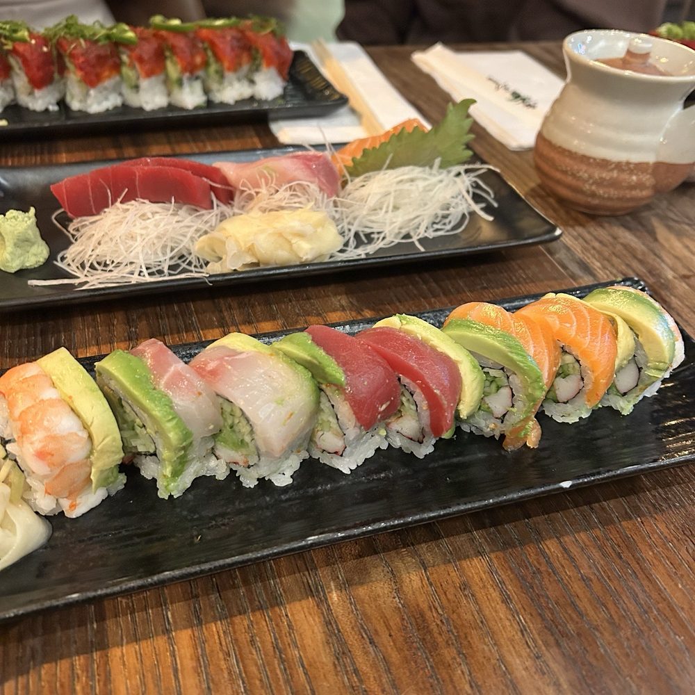 Ebi Sushi Bar - Rainbow Roll, 5 Piece Sashimi, Crazy Maki Roll - Sushi Bars Near Me - Somerville, Massachusetts Ebi Sushi Bar - Rainbow Roll, 5 Piece Sashimi, Crazy Maki Roll - Sushi Bars Near Me - Somerville, Massachusetts