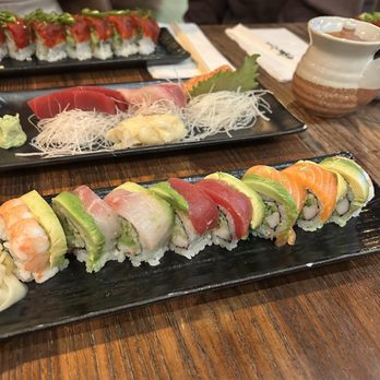 Ebi Sushi Bar - Rainbow Roll, 5 Piece Sashimi, Crazy Maki Roll - Sushi Bars Near Me - Somerville, Massachusetts Ebi Sushi Bar - Rainbow Roll, 5 Piece Sashimi, Crazy Maki Roll - Sushi Bars Near Me - Somerville, Massachusetts