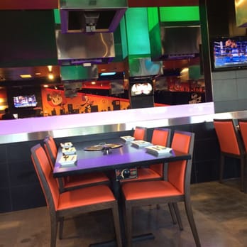 Mr BBQ - Pretty Orange Chairs. - Korean Near Me - Fullerton, California