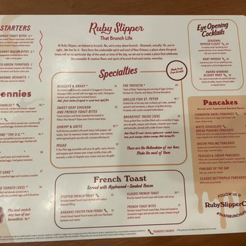 Ruby Slipper Decatur - Menu - Breakfast & Brunch Near Me - New Orleans, Louisiana