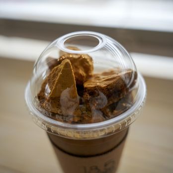 18.5 Gram Coffee -  a close up of a cup of coffee - Coffee & Tea Near Me - Flushing, New York