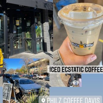 Philz Coffee - a coffee shop and a person holding a cup of coffee - Coffee & Tea Near Me - Davis, California Philz Coffee - a coffee shop and a person holding a cup of coffee - Coffee & Tea Near Me - Davis, California