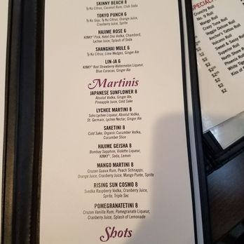 Hajime Asian Bistro - Drink menu - Japanese Near Me - Saint Cloud, Minnesota Hajime Asian Bistro - Drink menu - Japanese Near Me - Saint Cloud, Minnesota