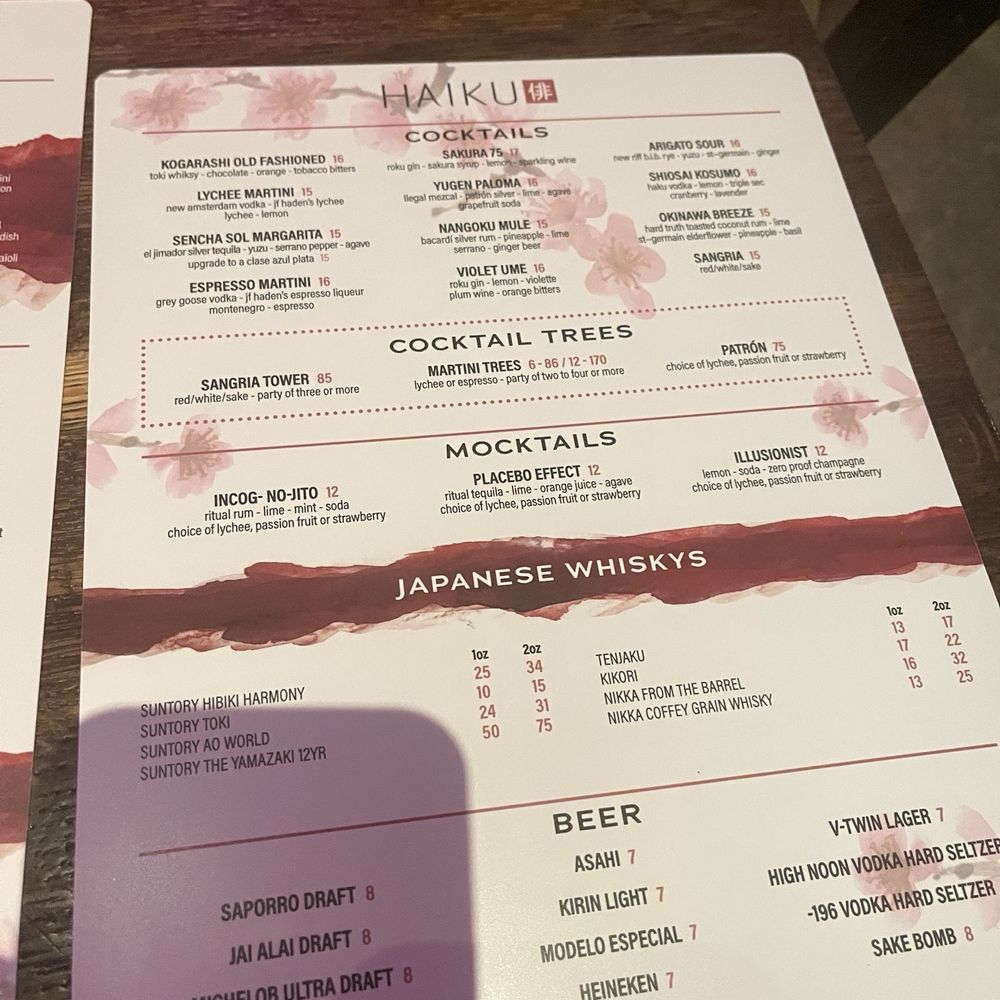 Menu Menu