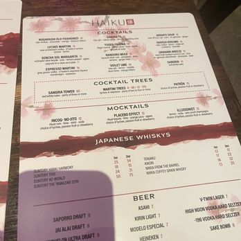 Haiku Tampa - Menu - Japanese Near Me - Tampa, Florida