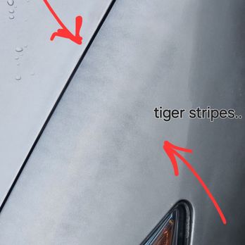 Smiles Autobody - Tiger stripes and color difference - Body Shops Near Me - Austin, Texas