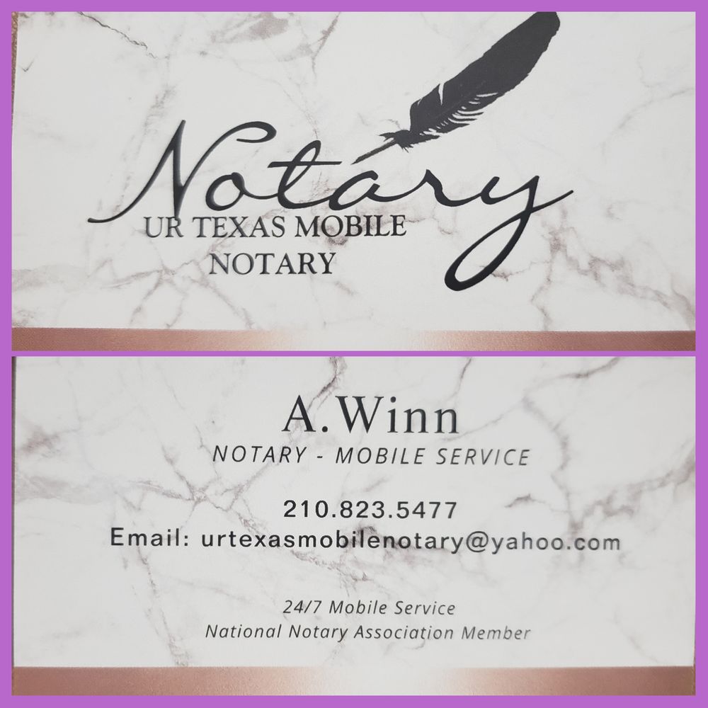 UR TEXAS MOBILE NOTARY San Antonio, Texas Yelp