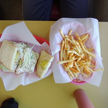 Red’s Java House - SO yum!!! Crab and shrimp Sammich with Louisiana sauce - Breakfast & Brunch Near Me - San Francisco, California