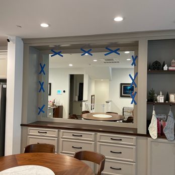 Roxy Glass Company - 64" x 80" mirror installed on our second floor. - Glass & Mirrors Near Me - Newark, California