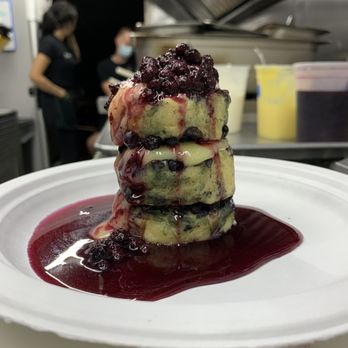 Jealous Fork - Lemon Curd & Blueberry - Pancakes Near Me - Miami, Florida