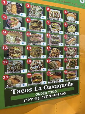 Menu photo 1 Tacos La Oaxaqueña Portland, OR Menu photo 1 Tacos La Oaxaqueña Portland, OR