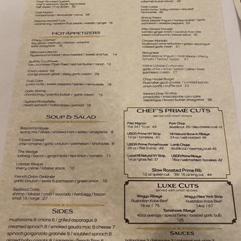Bascom's Chop House - Menu - Steakhouses Near Me - Clearwater, Florida