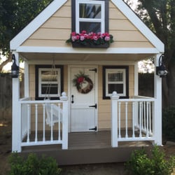 All American Storage Sheds - Our custom playhouse built by Jason and his team.
