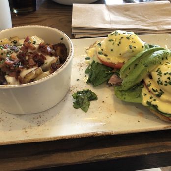 First Watch - Florentine Benedict with a side of million dollar potatoes - Breakfast & Brunch Near Me - Sugar Land, Texas