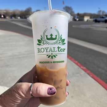 Royal Tea - I am in love with the caramel coffee, and it is so cute! I got half sweet, I assure you it will put a pep in your steps! - Vietnamese Near Me - Sparks, Nevada Royal Tea - I am in love with the caramel coffee, and it is so cute! I got half sweet, I assure you it will put a pep in your steps! - Vietnamese Near Me - Sparks, Nevada