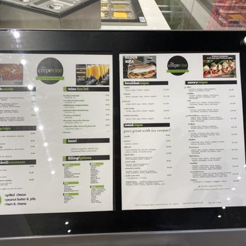 The Crepevine - Menu - Creperies Near Me - Ormond Beach, Florida
