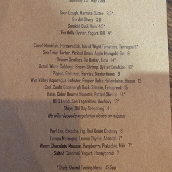 Heaneys - This evening's menu - they seem to change daily. - Modern European Near Me - Cardiff, CRF