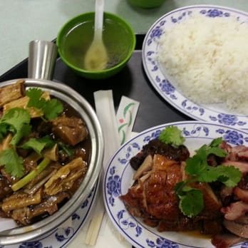 China Kitchen - 3 in one! I asked the people see if they can put the lamp hot pot thing and duck and barbecue in a couple dish. - Chinese Near Me - Chamblee, Georgia