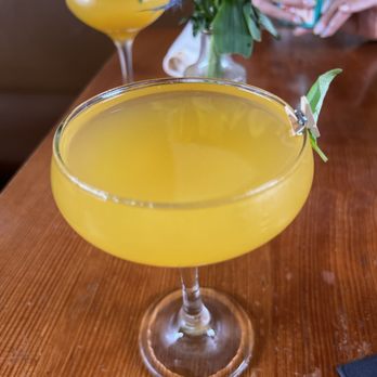 Madison - Peach basil mimosa - Italian Near Me - San Diego, California