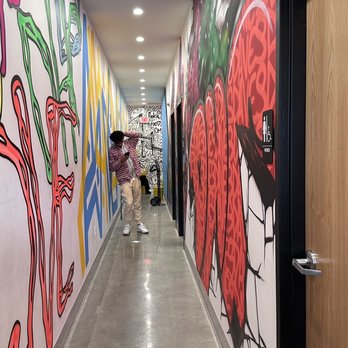 Dave's Hot Chicken - Hallway to the bathroom - Chicken Shop Near Me - Omaha, Nebraska