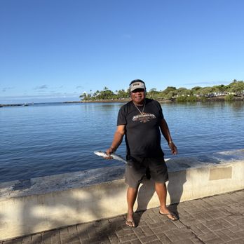 Magic Island - Fisherman with his Barracuda Breakfast. - Parks Near Me - Honolulu, Hawaii Magic Island - Fisherman with his Barracuda Breakfast. - Parks Near Me - Honolulu, Hawaii