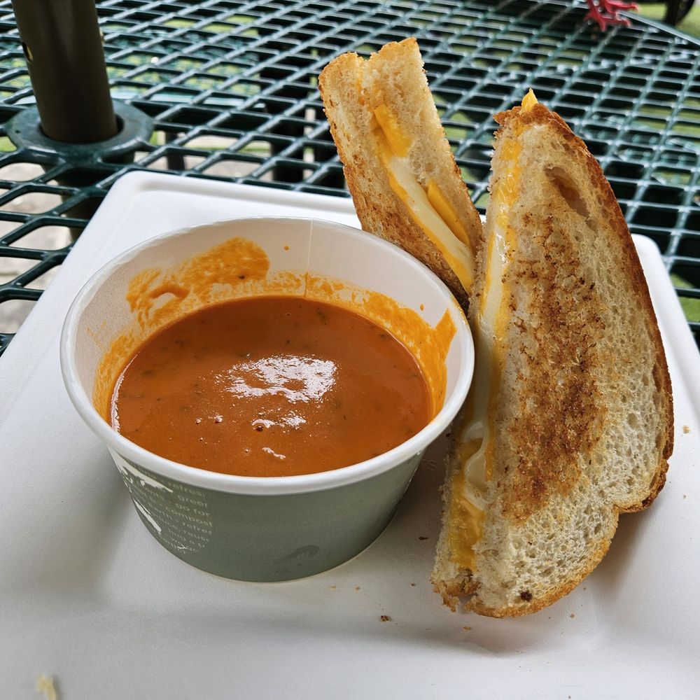 Grilled Cheese Sandwich and Tomato Bisque.