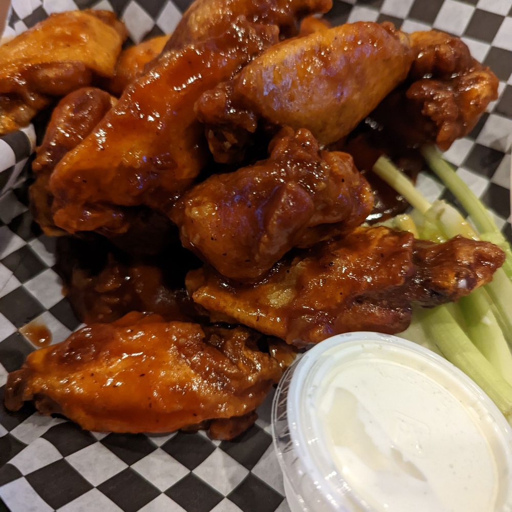 These wings were so sweet I couldn't stop eating them!!