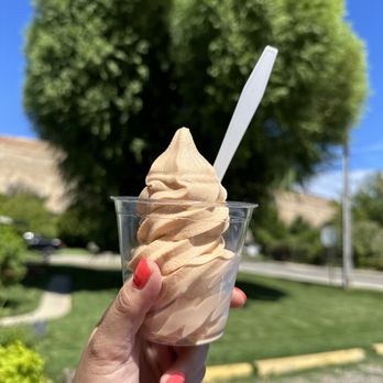 McLean Farms - a hand holding a cup of ice cream - Fruits & Veggies Near Me - Palisade, Colorado