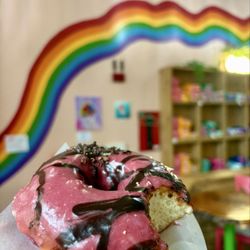 Jellyfish Donut and Dumplings - Chocolate Raspberry Donut
