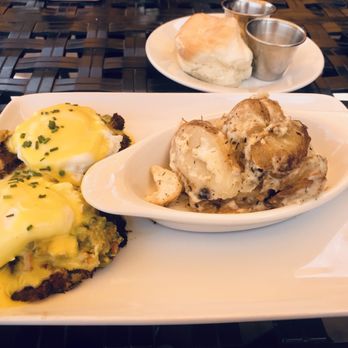 Scrambled Jake's - Crab cakes, with poached eggs, and hollandaise with potatoes - Breakfast & Brunch Near Me - Knoxville, Tennessee Scrambled Jake's - Crab cakes, with poached eggs, and hollandaise with potatoes - Breakfast & Brunch Near Me - Knoxville, Tennessee