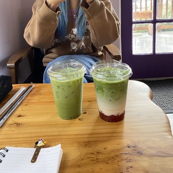 525 COFFEE CO. - Strawberry matcha latte and iced matcha latte - Coffee & Tea Near Me - Fullerton, California