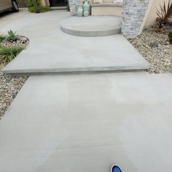 Bill and Dave's Landscape Maintenance - Stains appear 3 months later on all of installed cement. - Landscaping Near Me - Winchester, California