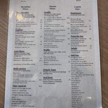 Aloha Kitchen - Menu - Breakfast & Brunch Near Me - Honolulu, Hawaii