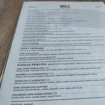 Mole Mexican Kitchen - menu - Mexican Near Me - Sedona, Arizona Mole Mexican Kitchen - menu - Mexican Near Me - Sedona, Arizona